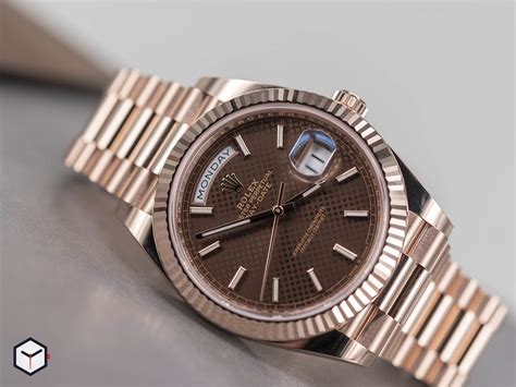 rolex chocolate color|rolex day date 40 228235.